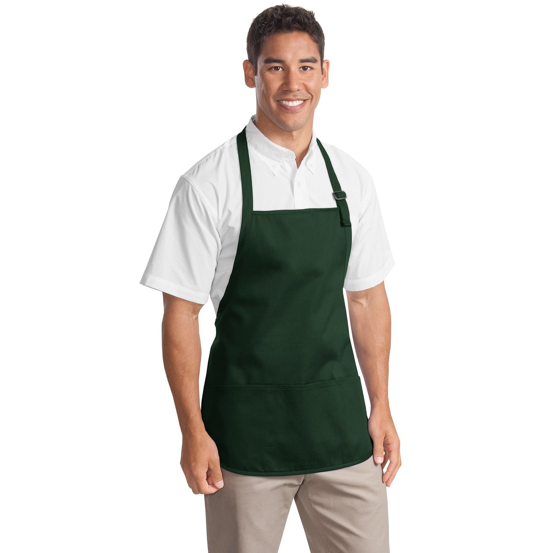 Port Authority-Port Authority® Medium-Length Apron with Pouch Pockets. A510-MedTech-2